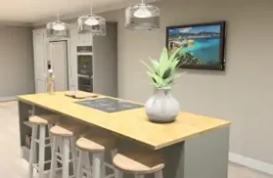 Torrance Interiors kitchen island